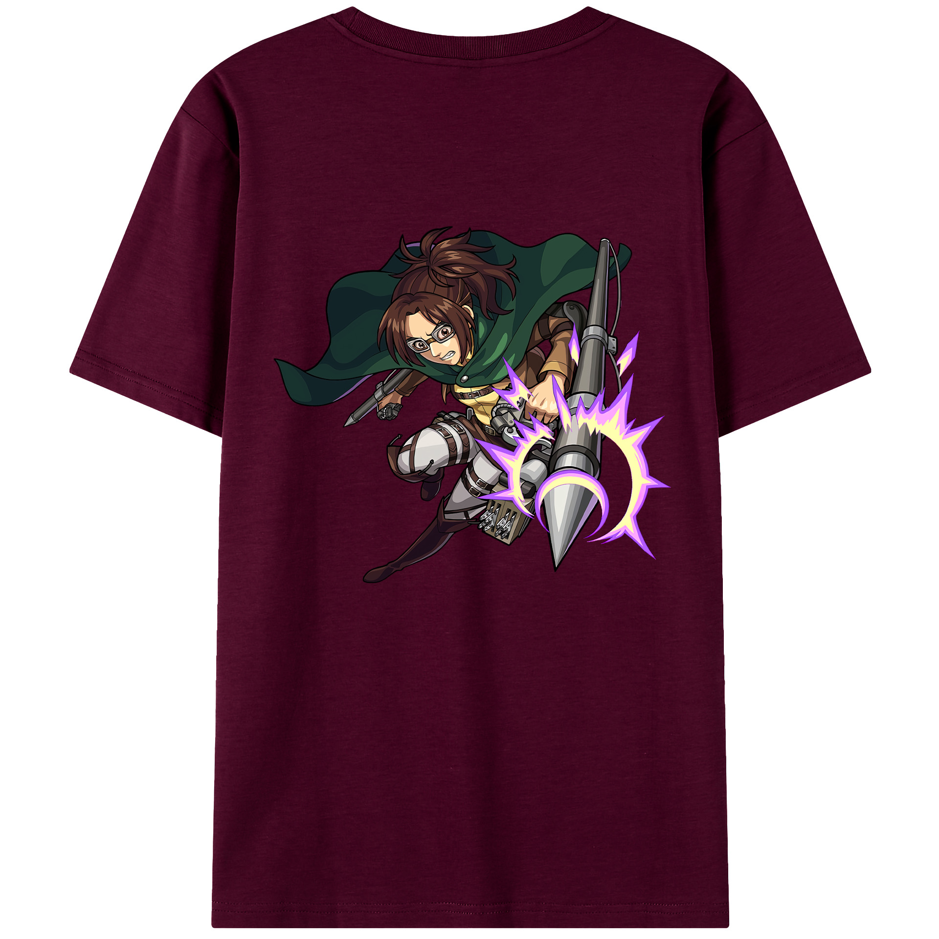 （画像用） 進撃の巨人 ハンジ·ゾエ Attack on Titan Hanji Zoe レディース半袖Tシャツ(バックプリント)